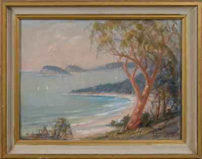 Entrance to the Hawkesbury River from Pearl Bay Heights 1976 by Dora Toovey