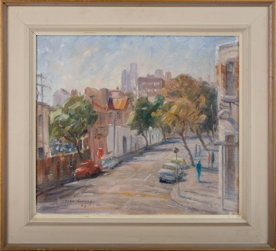 Morning light Wooloomooloo from Forbes Street by Dora Toovey