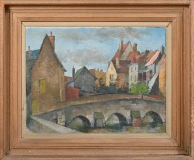Canal Bridge Chatres by Harold Greenhill